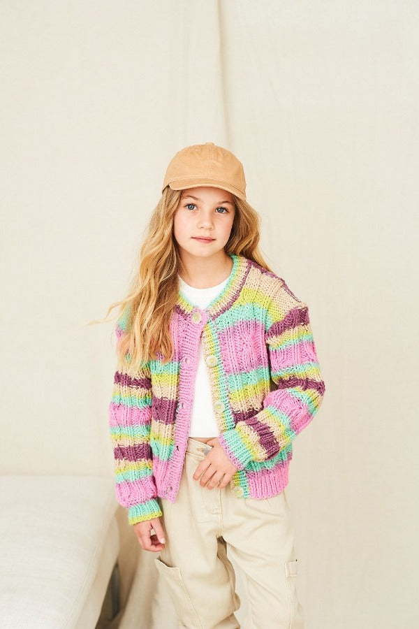 Stylecraft Merry Go Round Chunky Pattern 10046 Kids Cardigan/Sweater