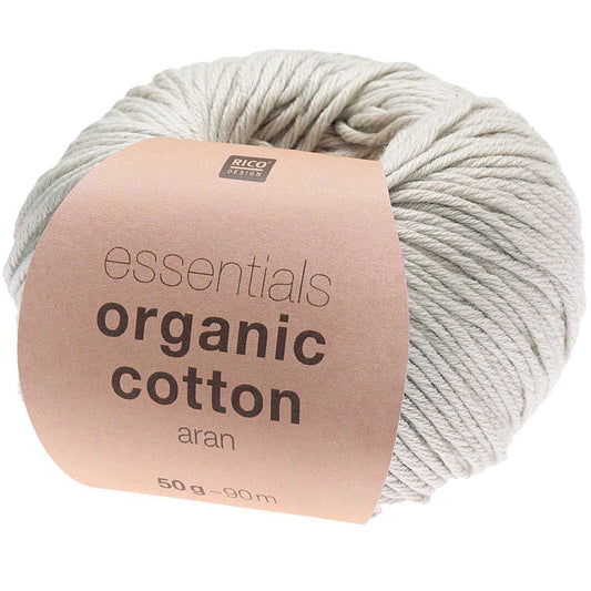 Rico Essentials Organic Cotton Aran 018 Silver