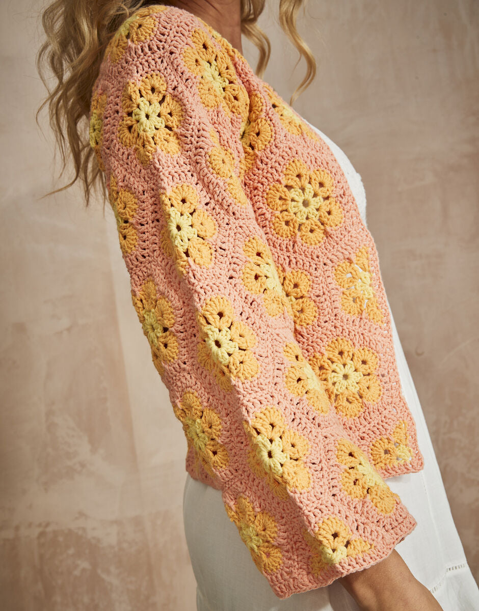 Sirdar 10742 Hexagon Crochet Cardigan Pattern