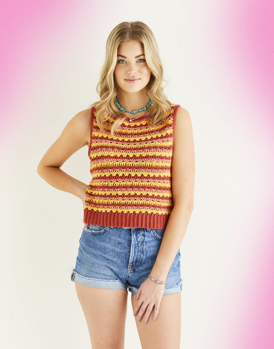 Sirdar 10526 Glampsite Vest Crochet Pattern