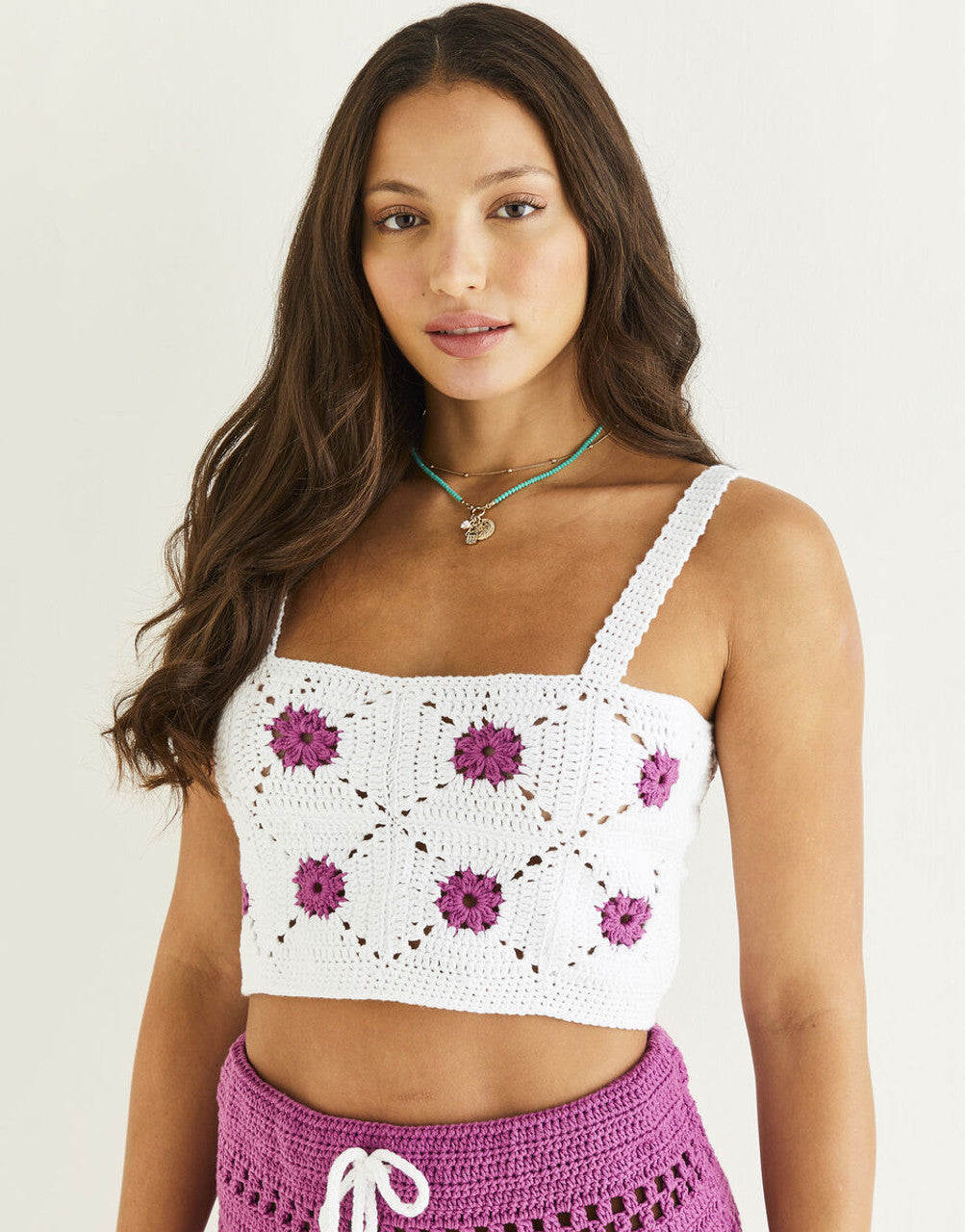 Sirdar 10530 Flower Power Two-Piece Crochet Pattern