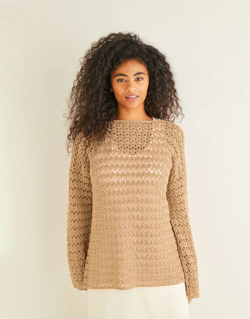 Sirdar 10244 Crochet Sweater Pattern