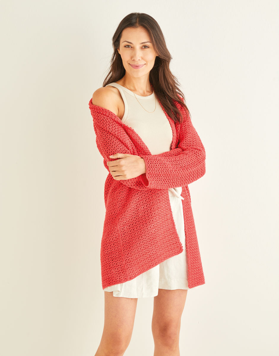 Sirdar 10249 Longline Crochet Cardigan Pattern