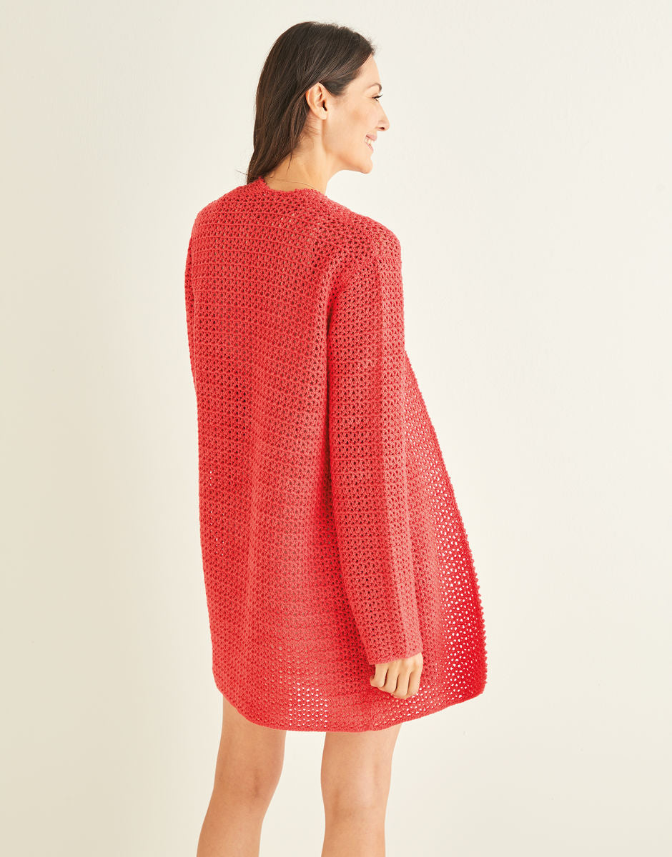 Sirdar 10249 Longline Crochet Cardigan Pattern