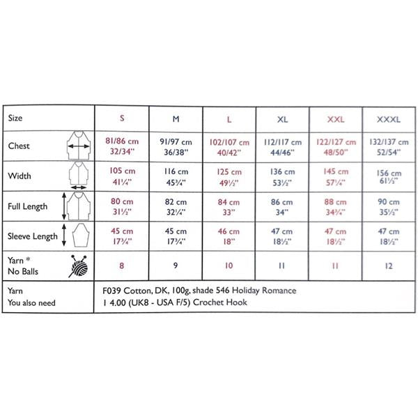 Sirdar 10249 Longline Crochet Cardigan Pattern