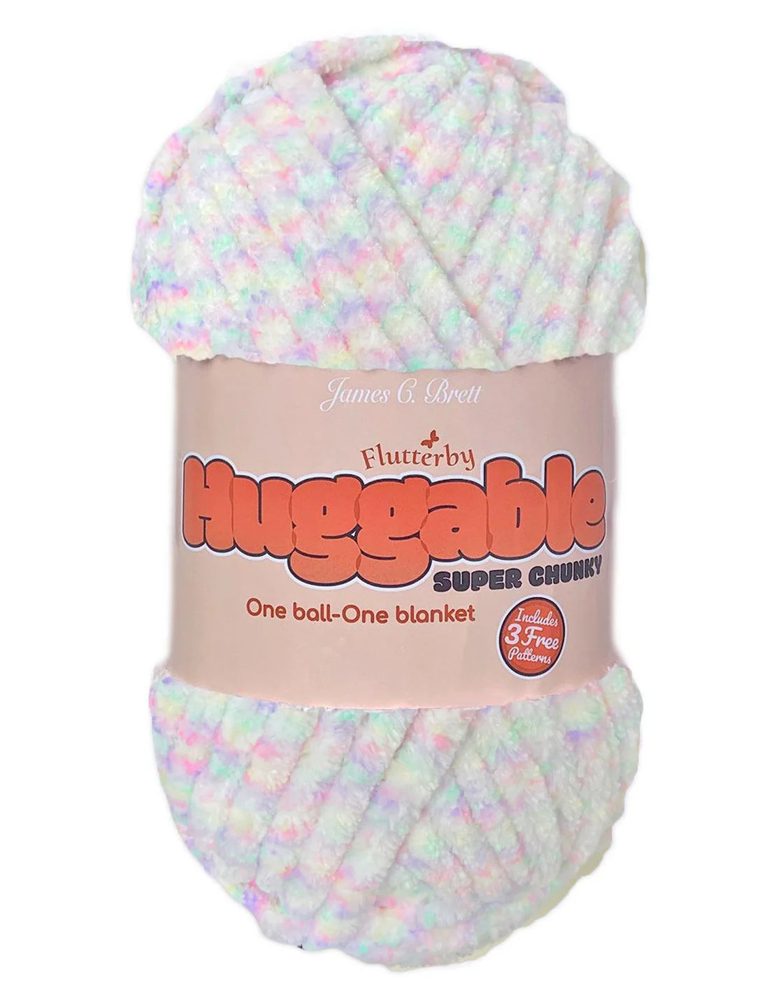 James C Brett Huggable UG13 Rainbow Fleck *NEW*