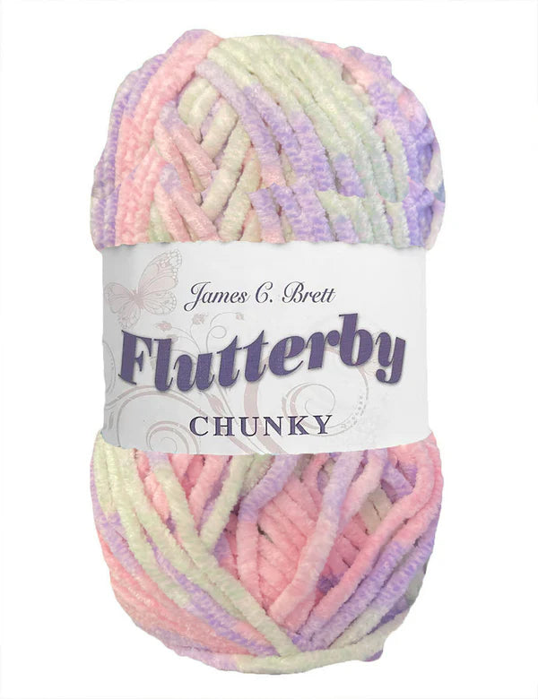 Flutterby Chunky B57 Lavender/Pink/Grey