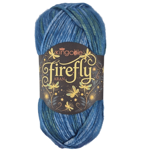 King Cole Firefly Aran 6581 Sapphire Damselfly