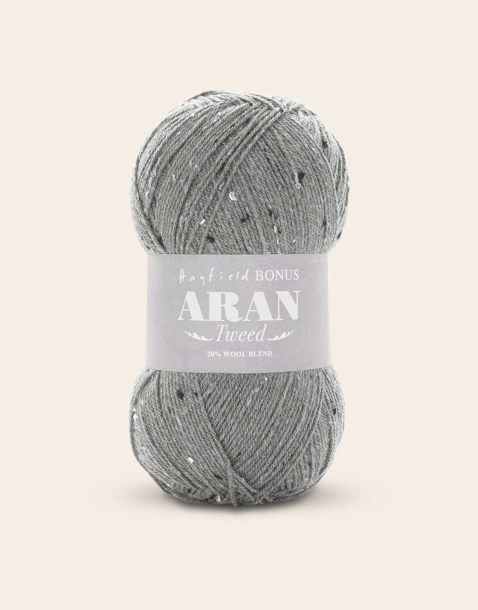 Hayfield Bonus Aran Tweed 400g 684 Cove Grey