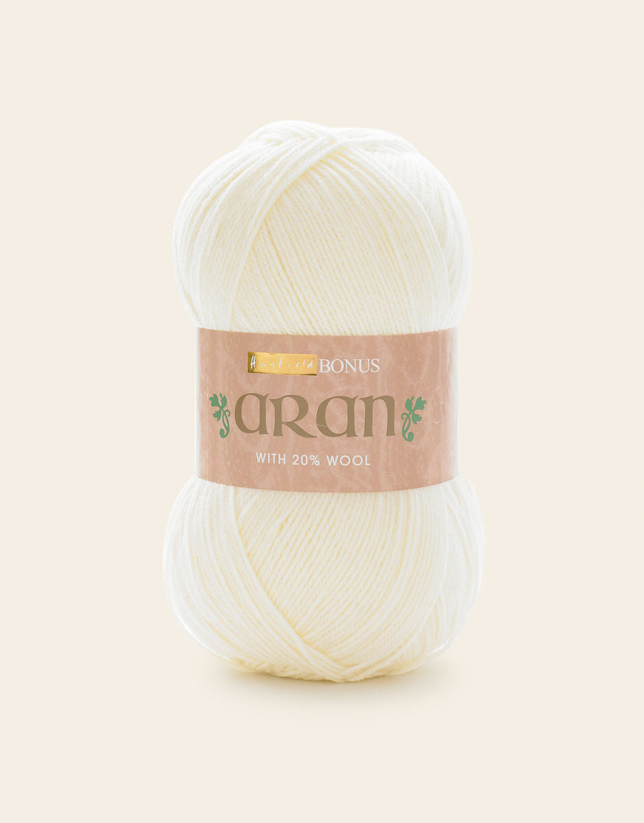 Hayfield Bonus Aran 400g 962 Ivory Aran