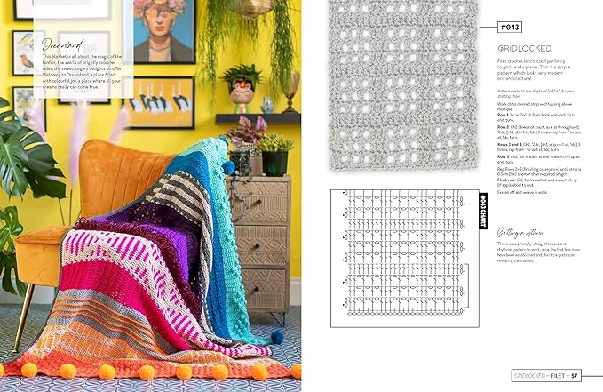 Mix and Match Modern Crochet Blankets by Esme Crick