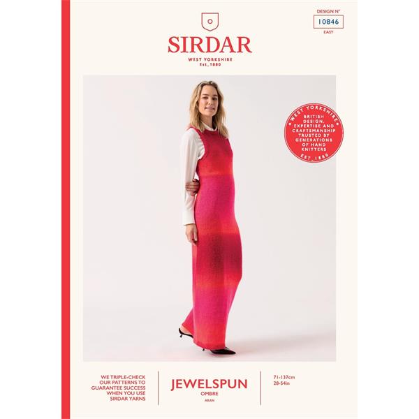 Sirdar Jewelspun Ombré Aran Pattern 10846