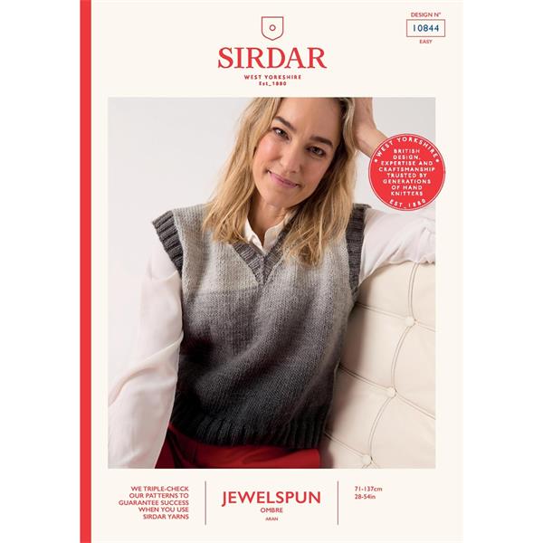 Sirdar Jewelspun Ombré Aran Pattern 10844