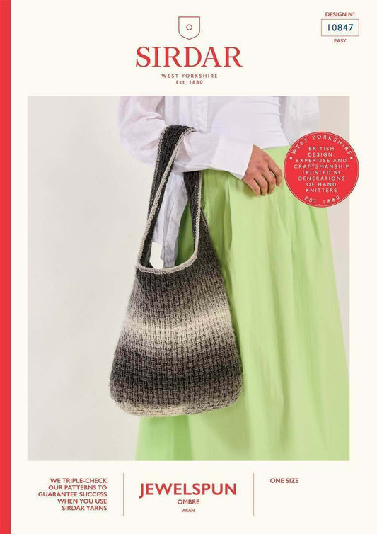 Sirdar Jewelspun Ombré Aran Pattern (Crochet) 10847