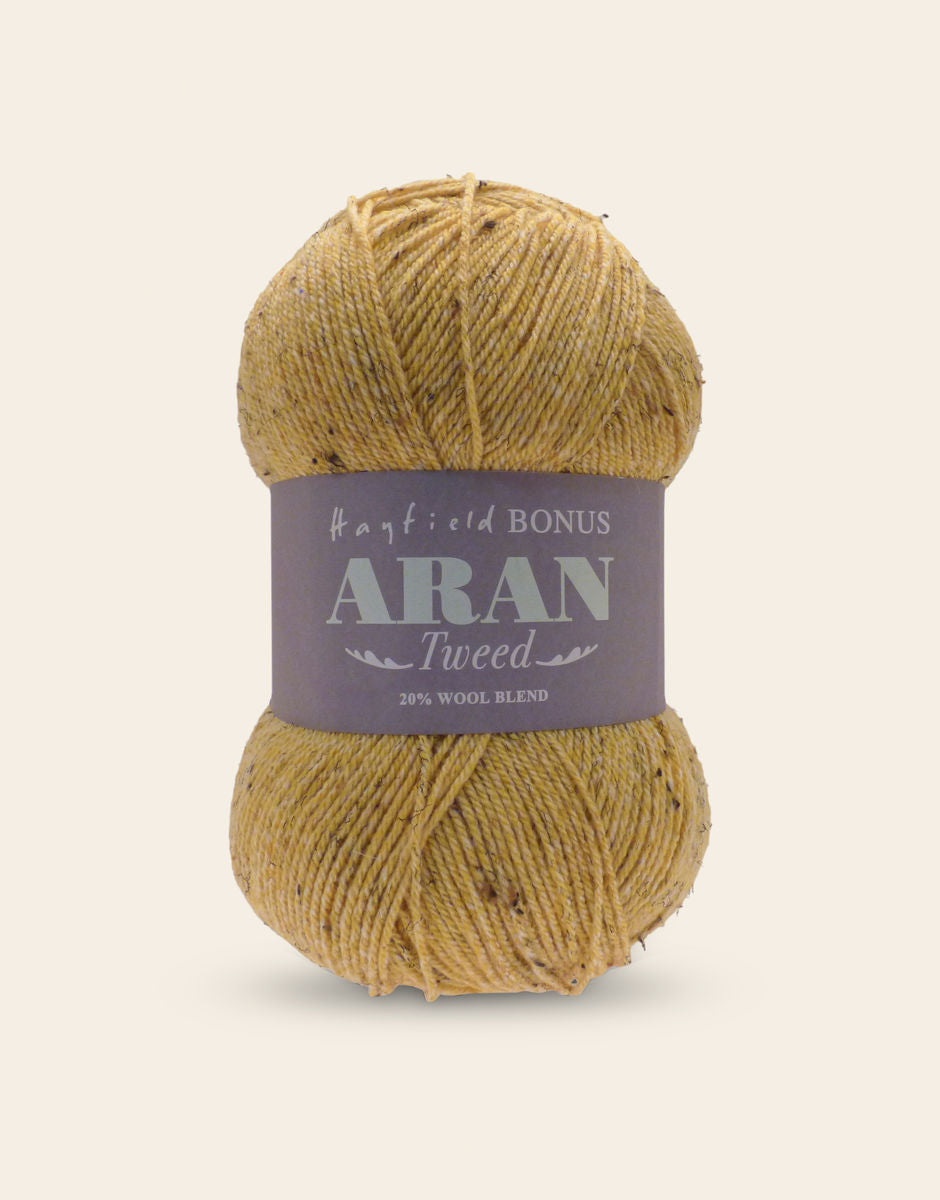 Hayfield Bonus Aran Tweed 400g 642 Butterscotch