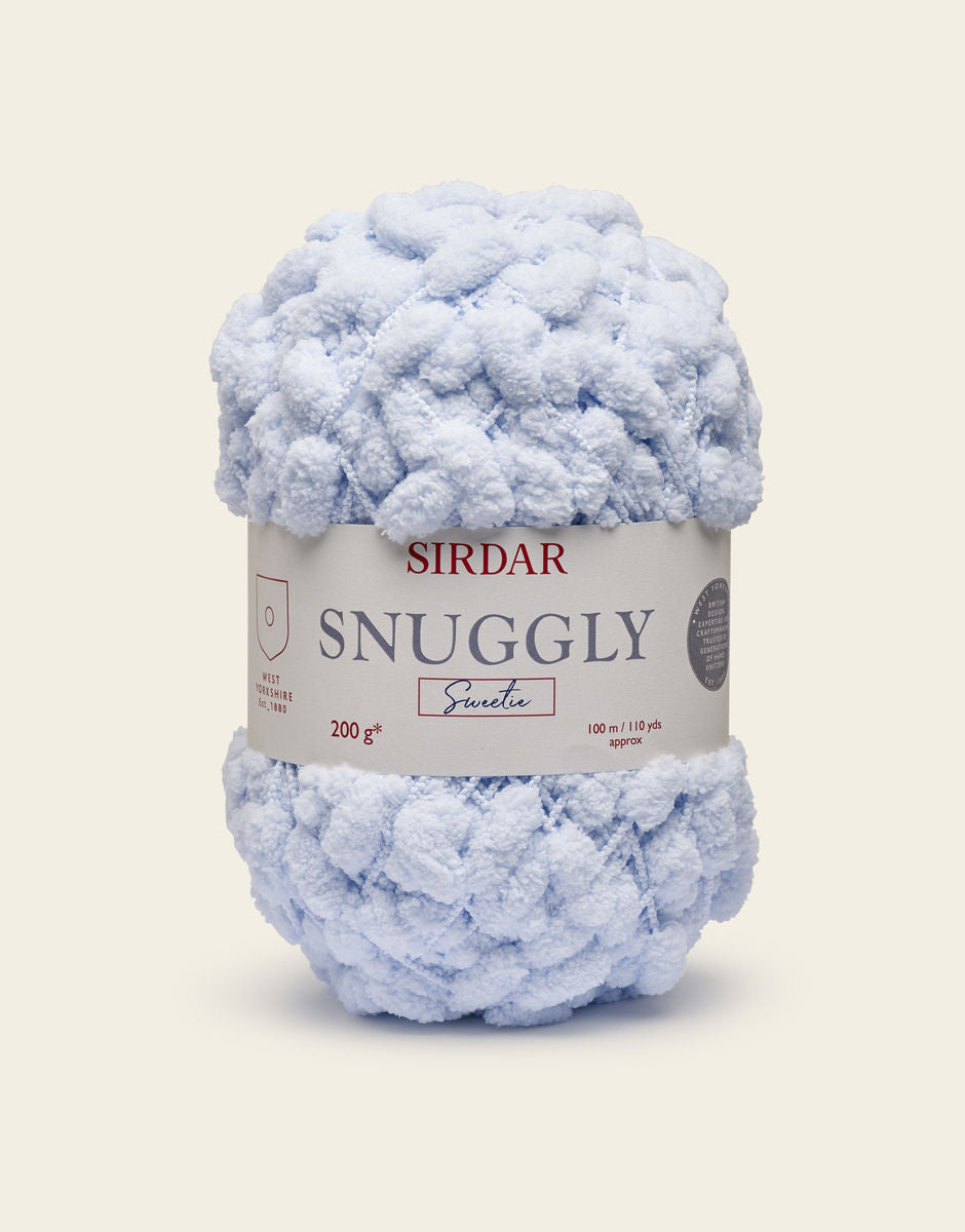 Sirdar Snuggly Sweetie Pompom Yarn 403 Pastel Blue