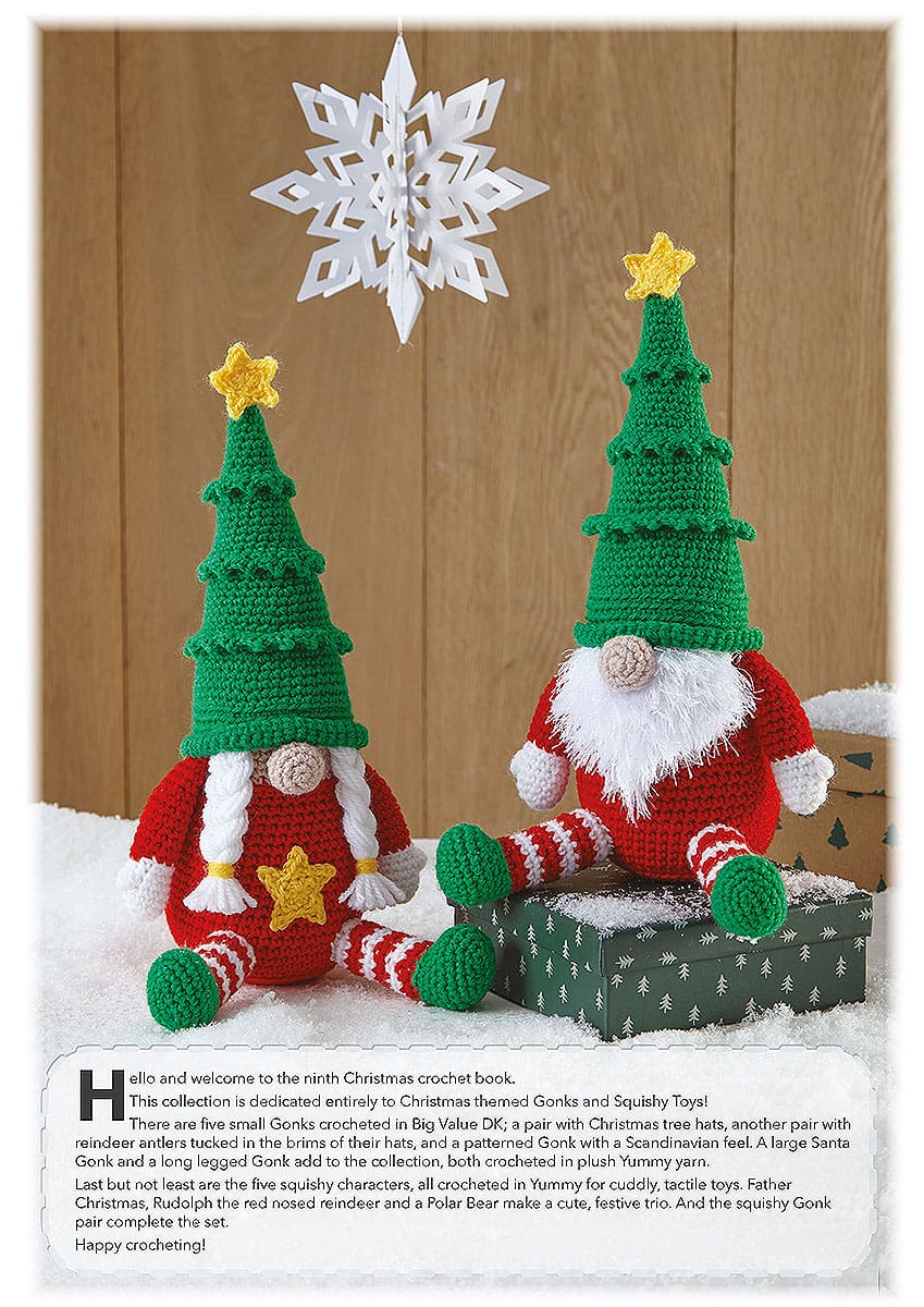 King Cole Christmas Crochet Book 9 Pattern Book
