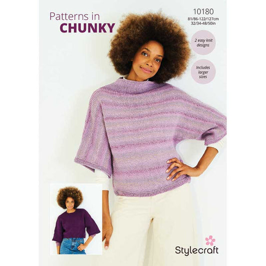 Stylecraft Moorland Chunky Pattern 10180 Knit Sweater