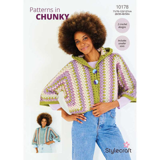 Stylecraft Moorland Chunky Pattern 10178 Crochet Sweater