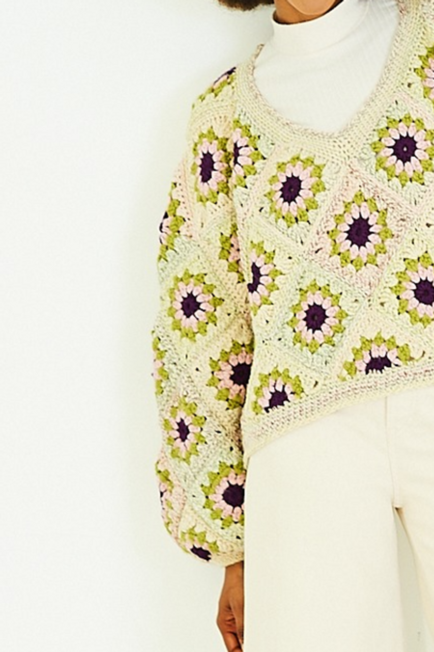 Stylecraft Chunky Pattern 10177 Crochet Granny Square Sweater and Cardigan