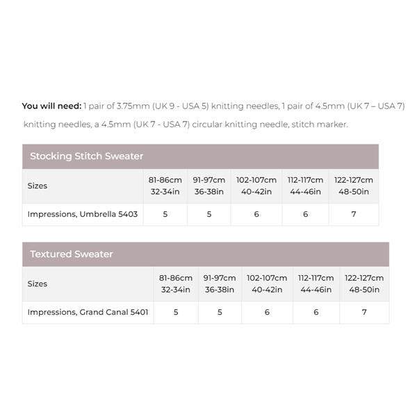 Stylecraft Impressions Aran Pattern 10009