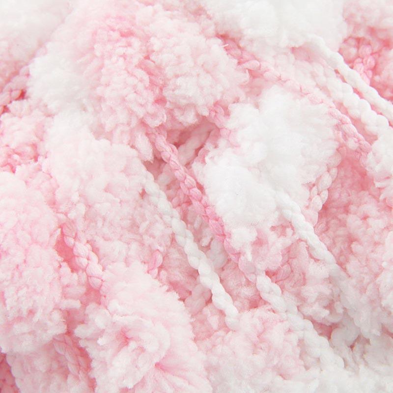 Rico Pompon Print Pink/White 010