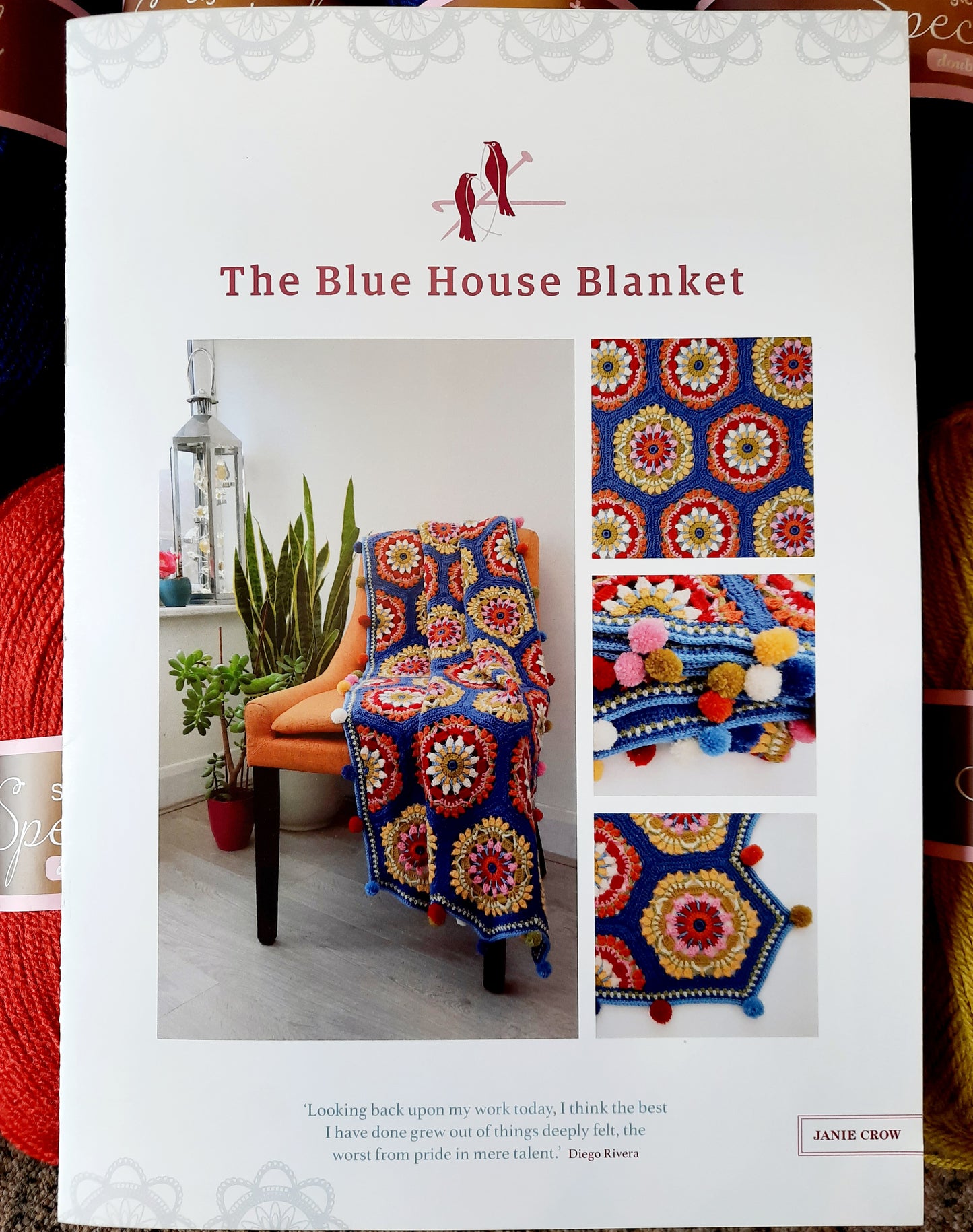 Janie Crow "The Blue House" Crochet Blanket Pattern