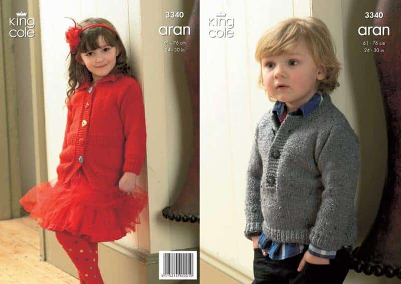 King Cole Aran Pattern 3340