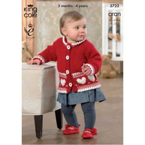 King Cole Aran Pattern 3722