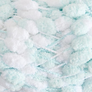 Rico Pompon Print Mint/White 023