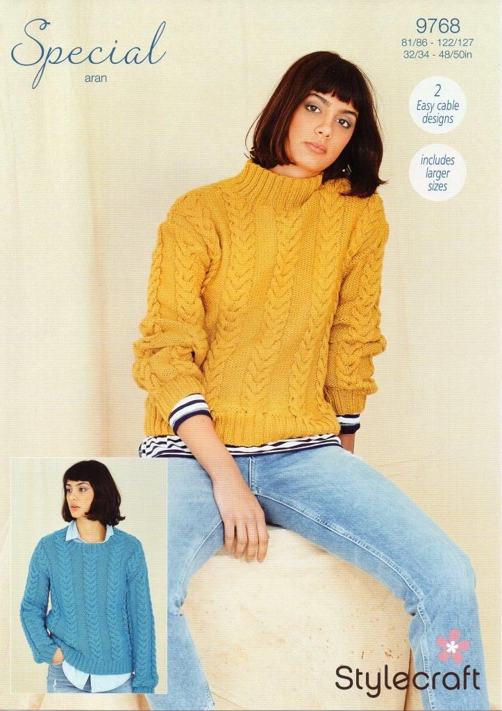 Stylecraft Aran Pattern 9768