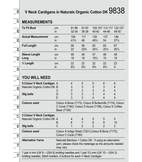 Stylecraft Naturals Organic Pattern 9838