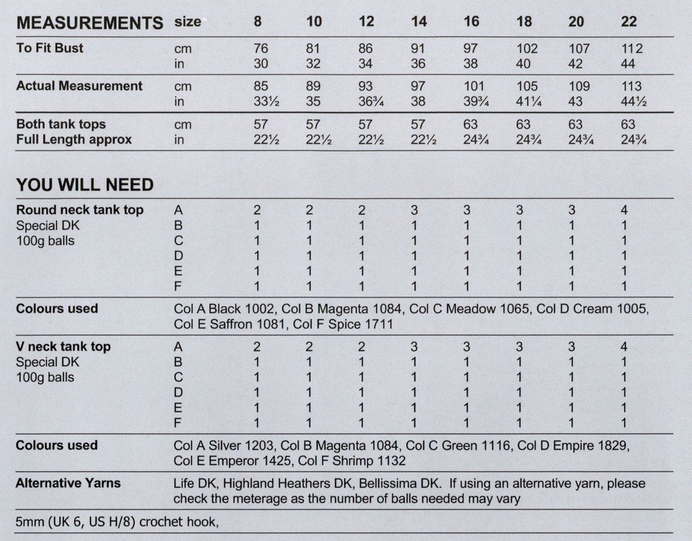 Stylecraft Ladies Crochet Pattern 9968