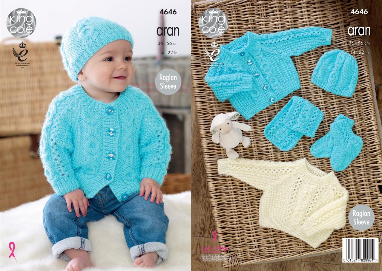 King Cole Aran Pattern 4646