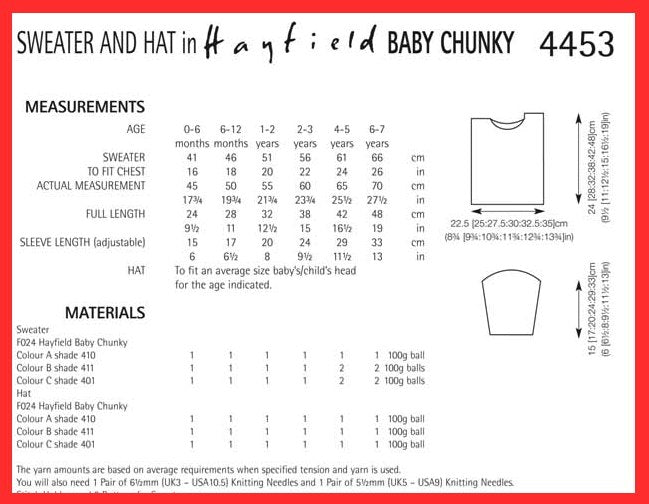 Sirdar Pattern 4453