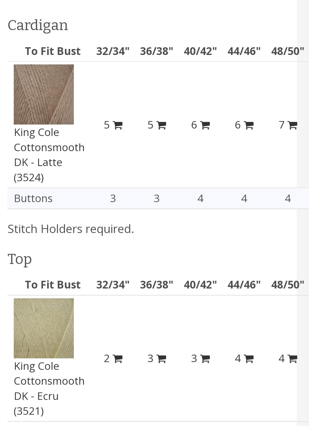 King Cole Pattern 5744