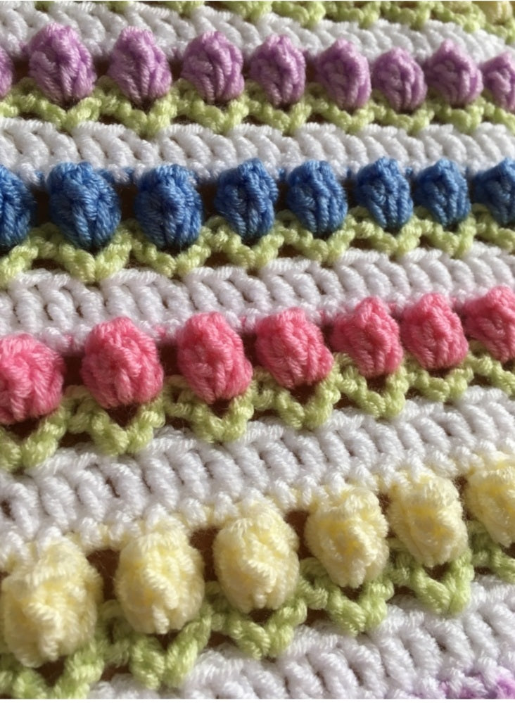 Tulip Crochet Blanket Kit