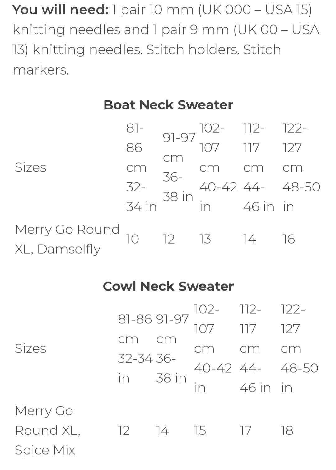 Stylecraft MGR XL Pattern 9958