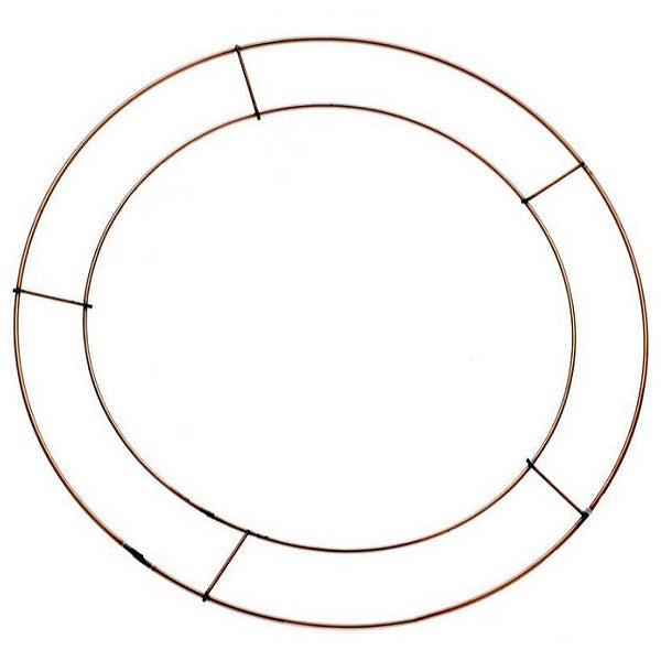 30cm Wire Wreath Frame (Copper colour)