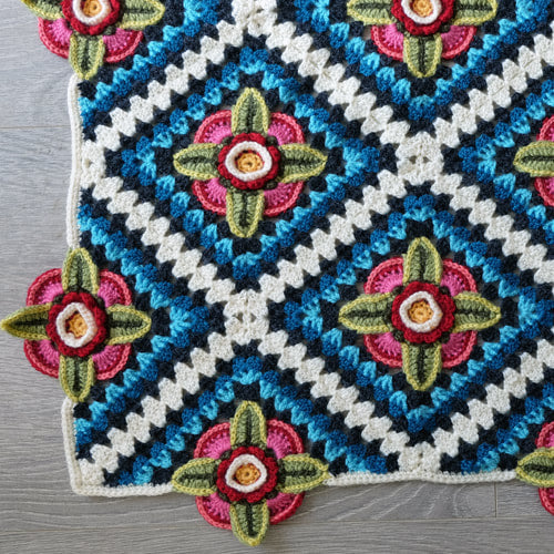 Janie Crow “Mexican Diamond” Crochet Blanket Pattern