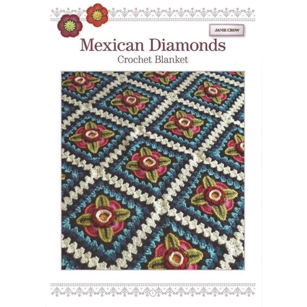 Janie Crow “Mexican Diamond” Crochet Blanket Pattern