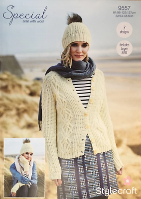 Stylecraft Aran Pattern 9557