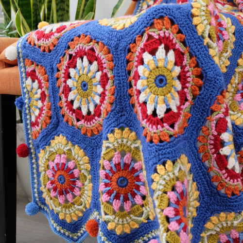 Janie Crow "The Blue House" Crochet Blanket Pattern