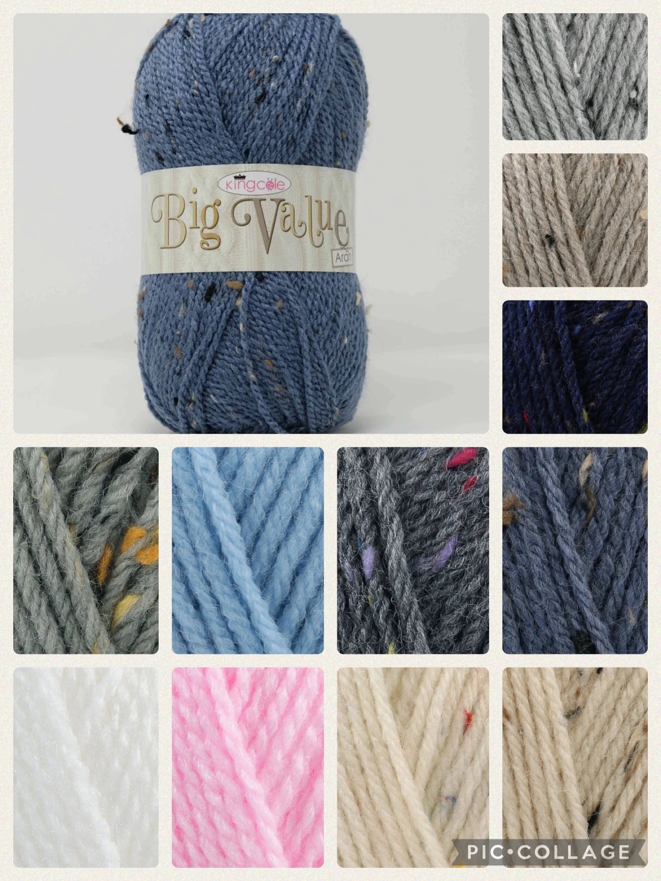 King Cole Big Value Aran 100g