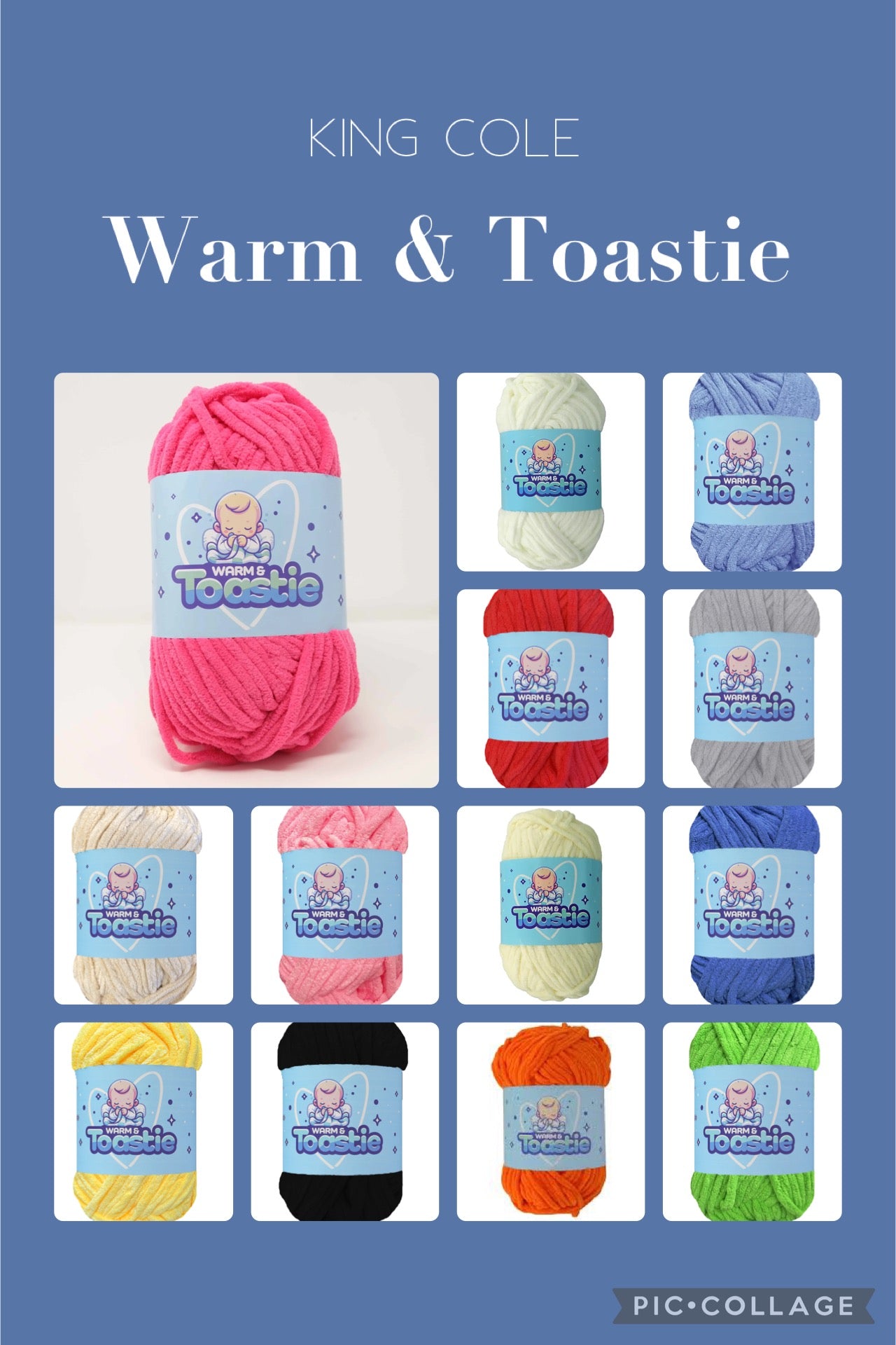 King Cole Warm & Toastie 200g and Patterns