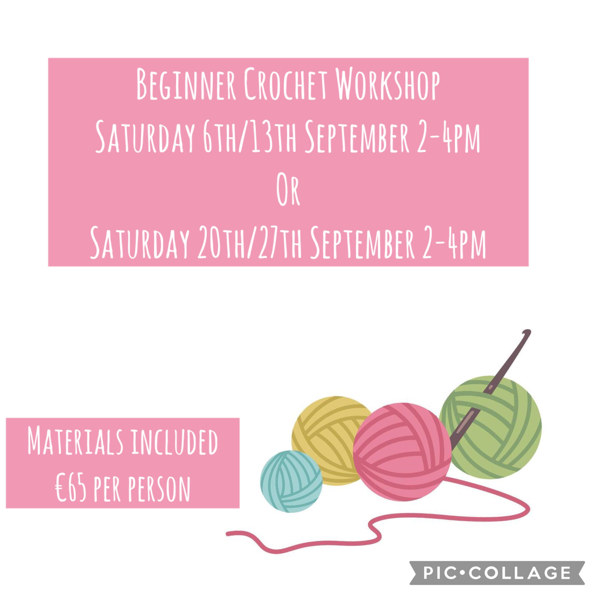 Beginner Crochet Classes – Blanch Village Wool Shop