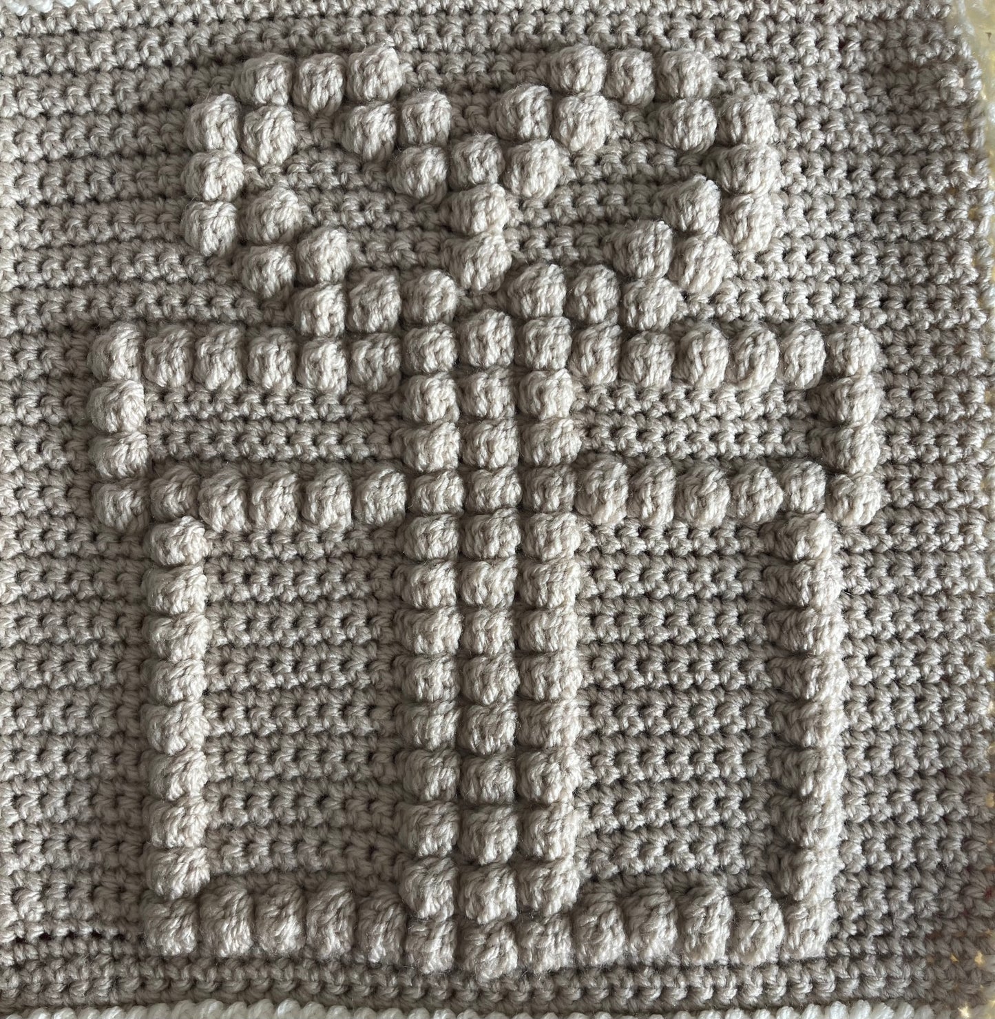Christmas Crochet Bobble Blanket Yarn Kit and Pattern