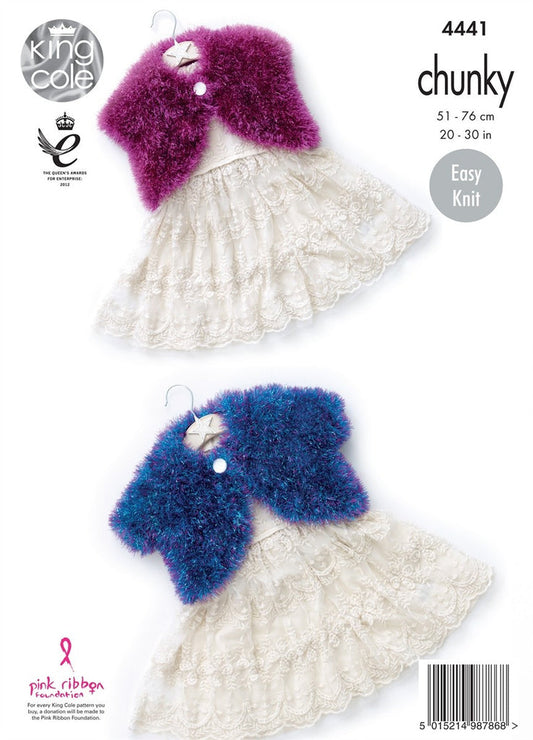King Cole Pattern 4441 Tinsel Chunky Pattern