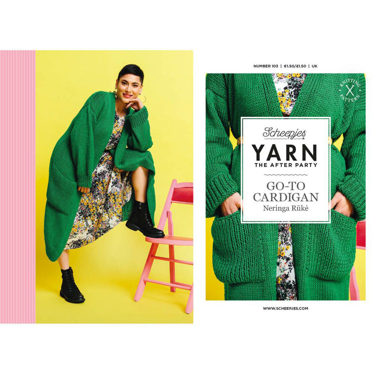 Yarn- After The Party, Go-To Chunky Cardigan Knit Kit