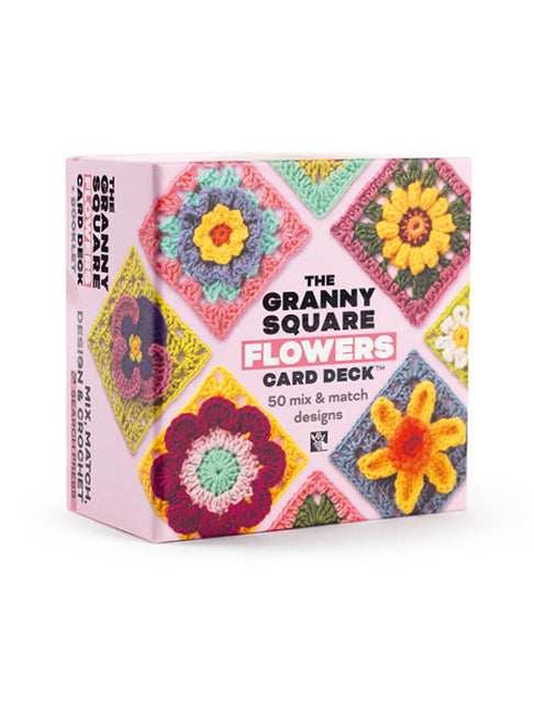 Granny Square Flowers Card Deck by Claire Montgomerie (Official Searchpress Title)